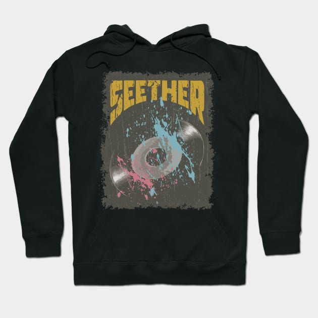 Seether Vintage Vynil Hoodie by K.P.L.D.S.G.N